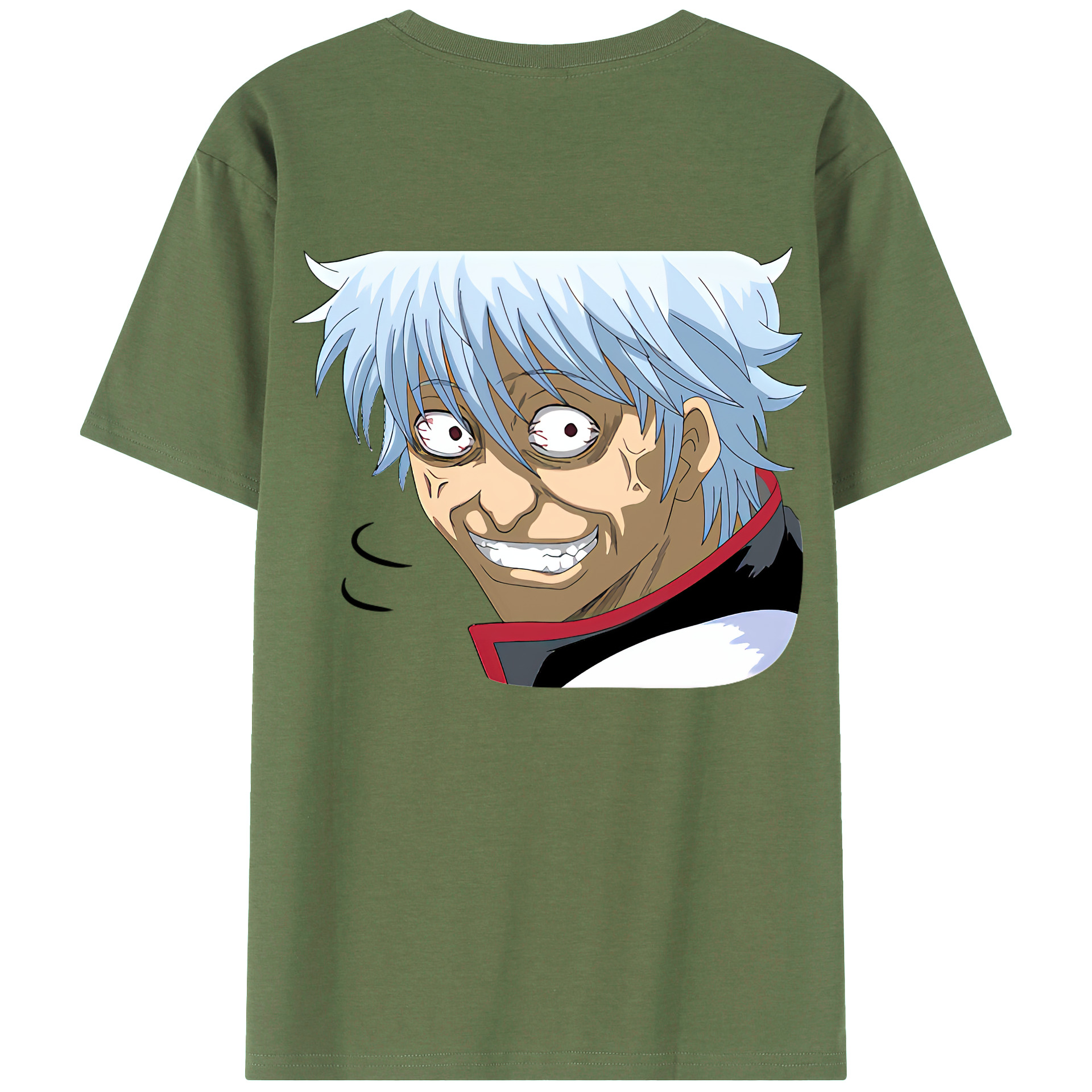 （画像用） ぎんたま 坂田銀時（さかたぎんとき） 神楽 志村新八（しむら しんぱち） GINTAMA Sakata Gintoki Kagura Shimura Shinpachi 綿100％ メンズ半袖Tシャツ（バックプリント） 通気性